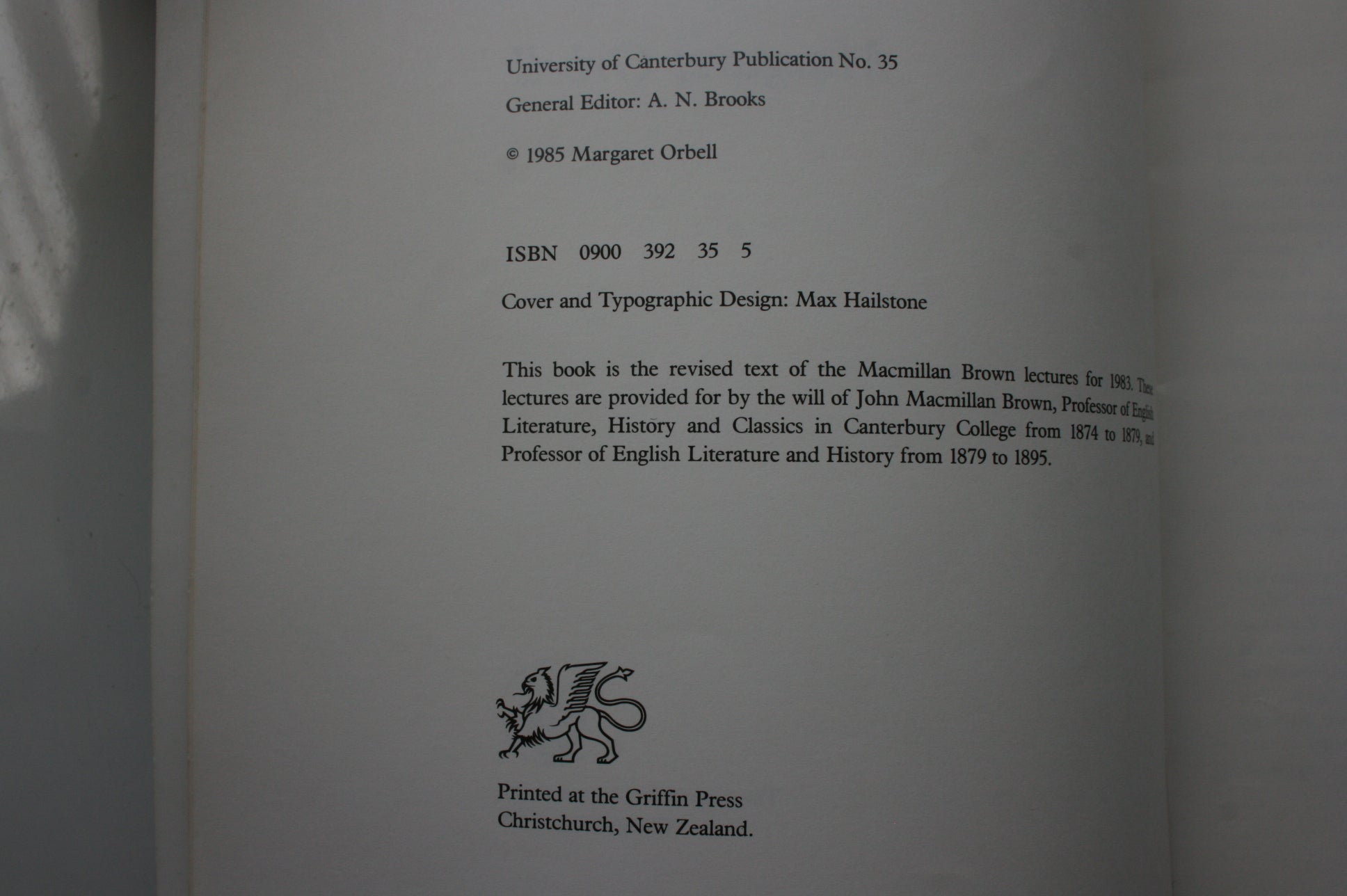 Hawaiki A New Approach to Maori Tradition. 1985. First Edition.by Margaret Orbell