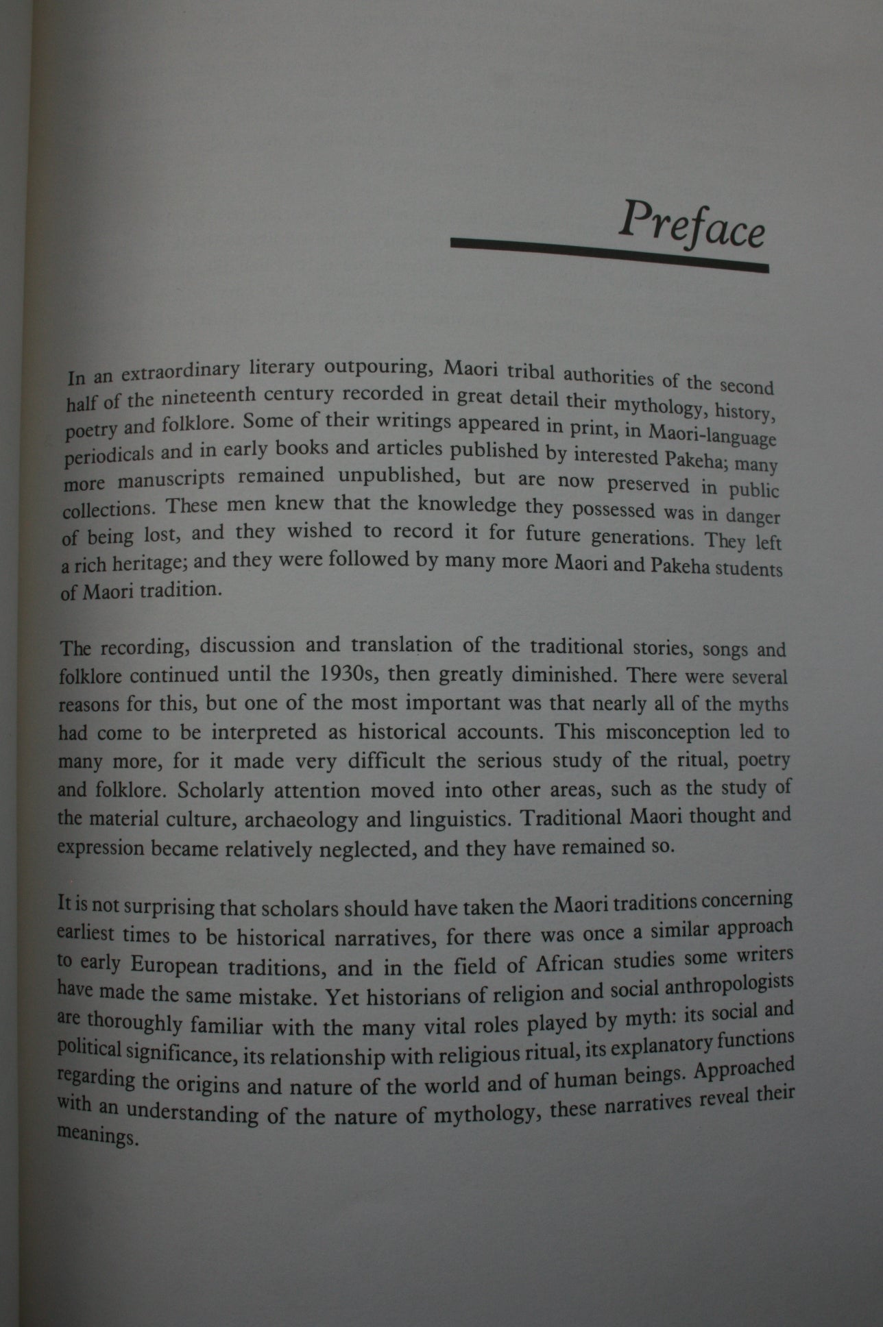 Hawaiki A New Approach to Maori Tradition. 1985. First Edition.by Margaret Orbell