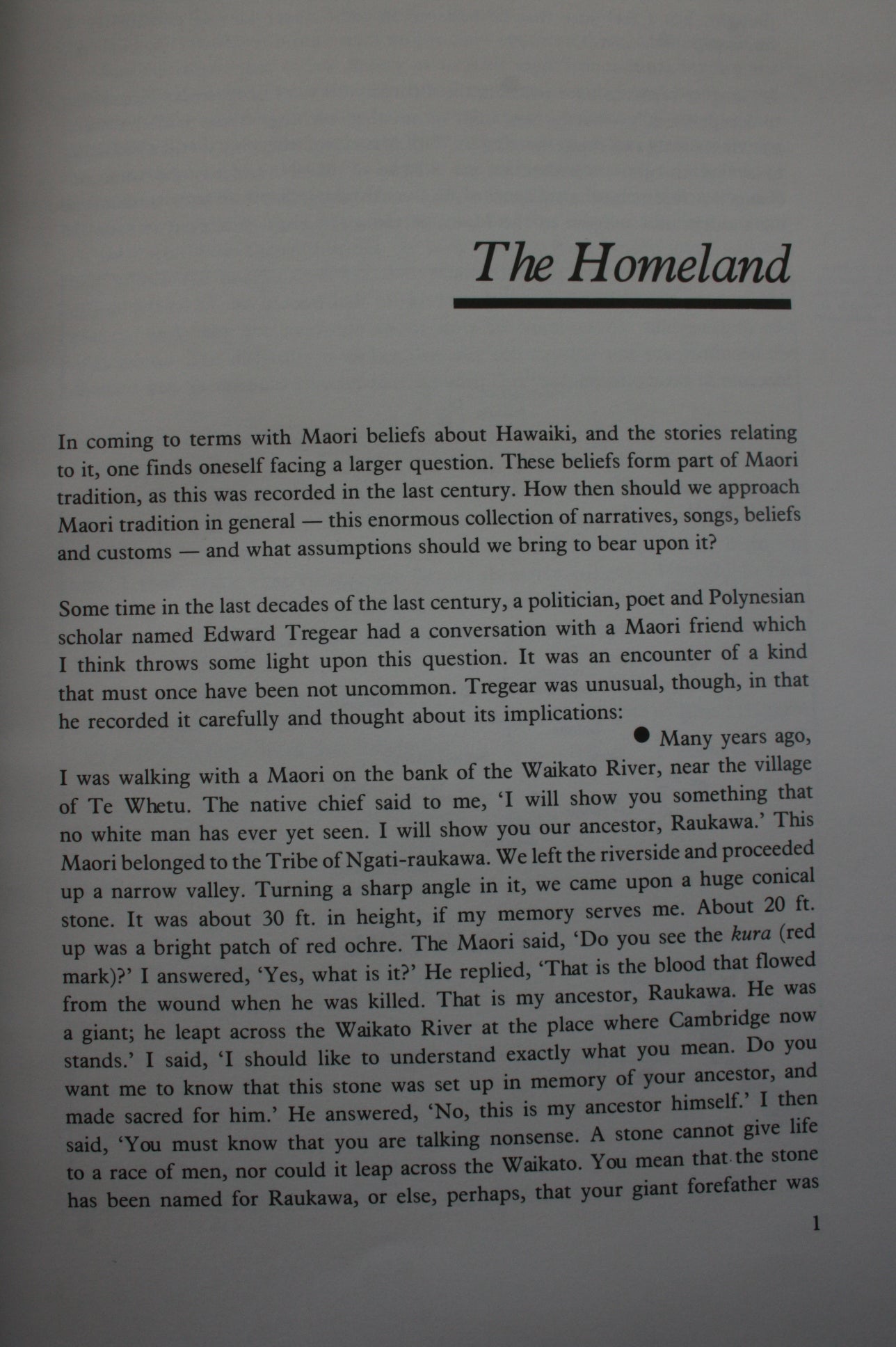 Hawaiki A New Approach to Maori Tradition. 1985. First Edition.by Margaret Orbell