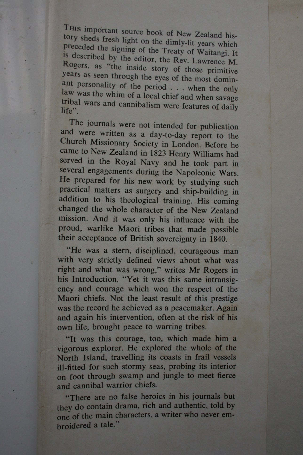 The Early Journals of Henry Williams. SIGNED LIMITED FIRST EDITION