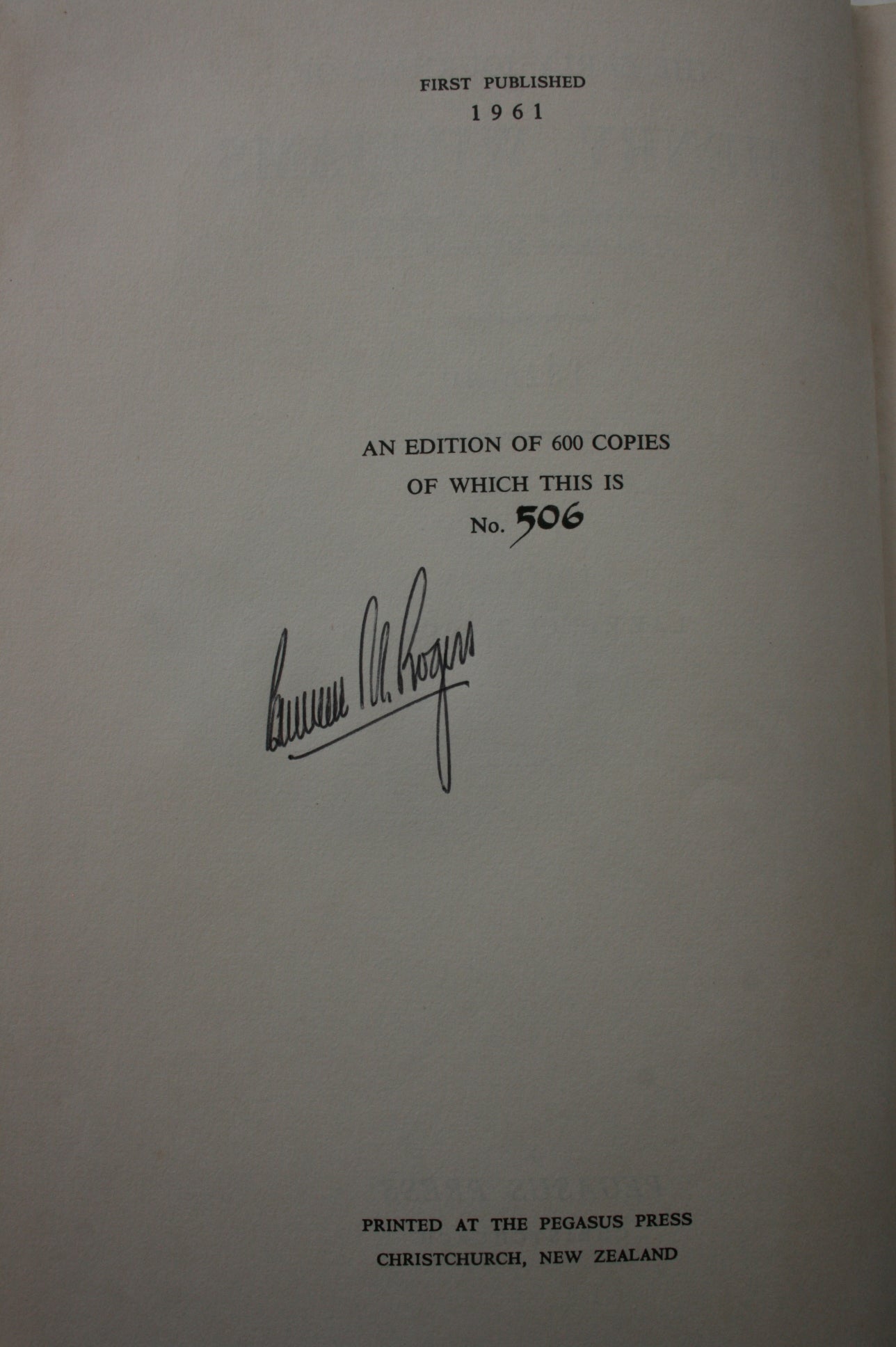 The Early Journals of Henry Williams. SIGNED LIMITED FIRST EDITION