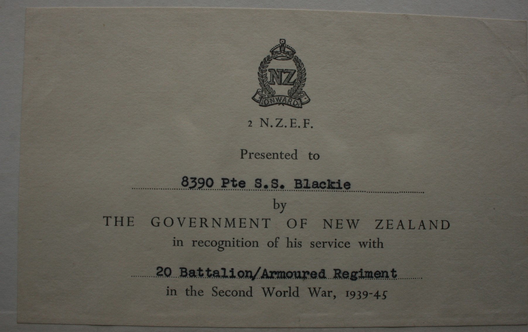 20 Battalion and Armoured Regiment. Official History of New Zealand in the Second World War 1939- 45 by D.J.C. Pringle and W.A. Glue.
