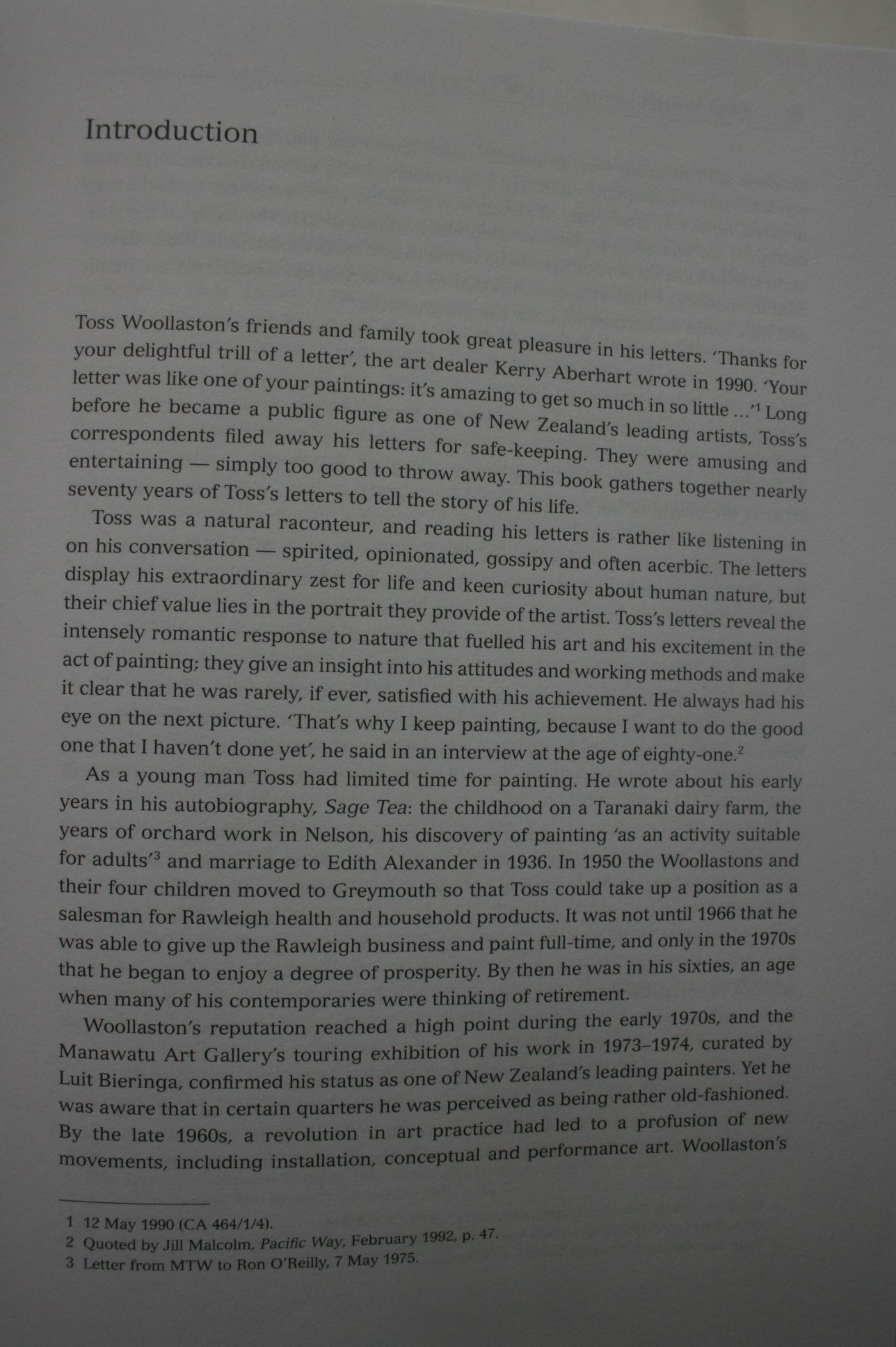 Toss Woollaston A Life in Letters Edited by Jill Trevelyan.