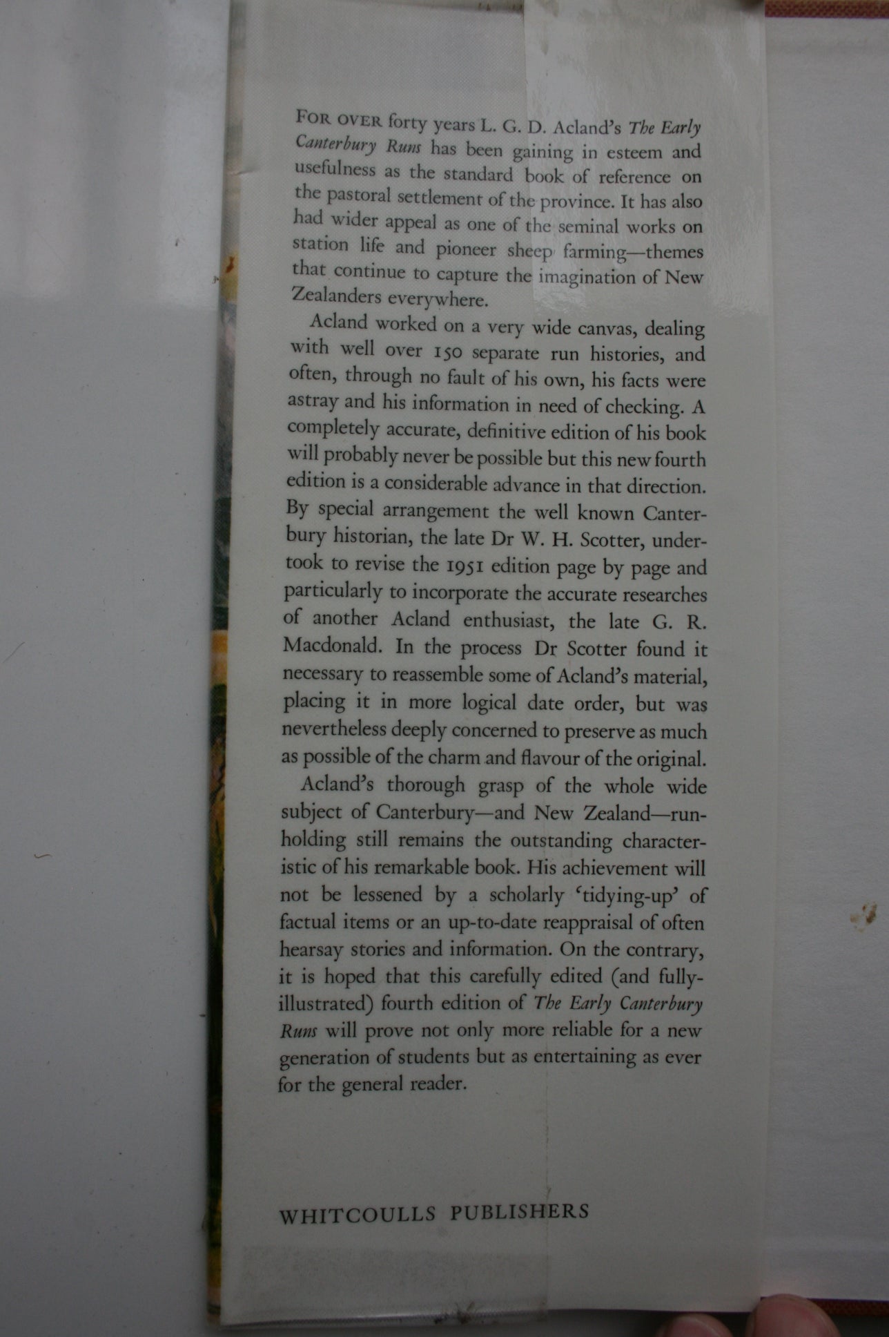 The Early Canterbury Runs. 4th Revised Edition.