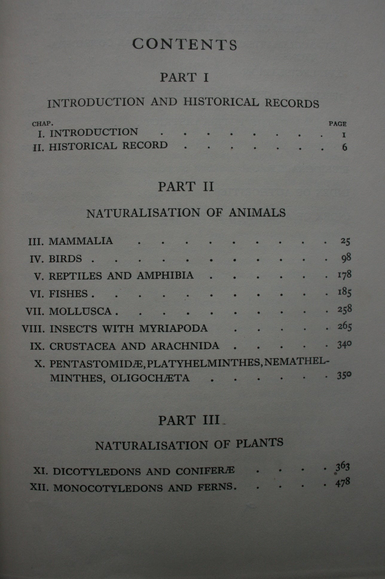 The Naturalisation of Animals & Plants in New Zealand (1922 FIRST EDITION). By G M Thomson.
