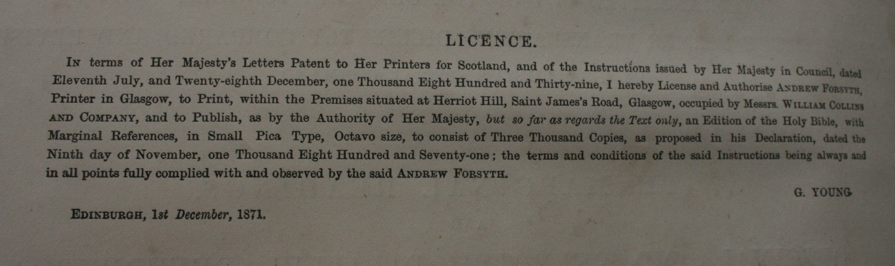The Holy Bible, Old and New Testaments, With the Marginal Readings, and Original and Selected Parallel References, Printed at Length.