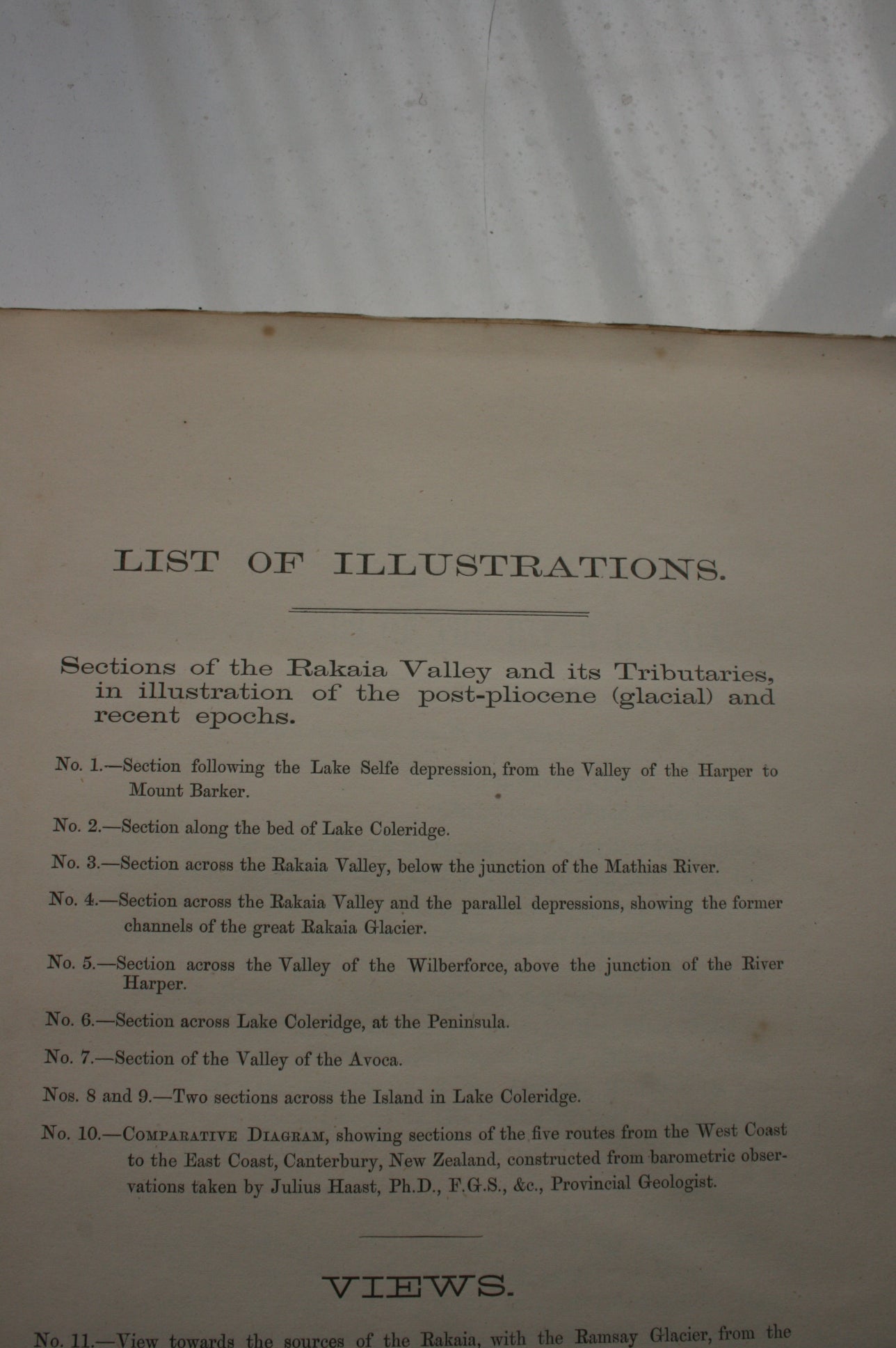 Report on the Headwaters of the River Rakaia. 1867. INSCRIBED BY AUTHOR.