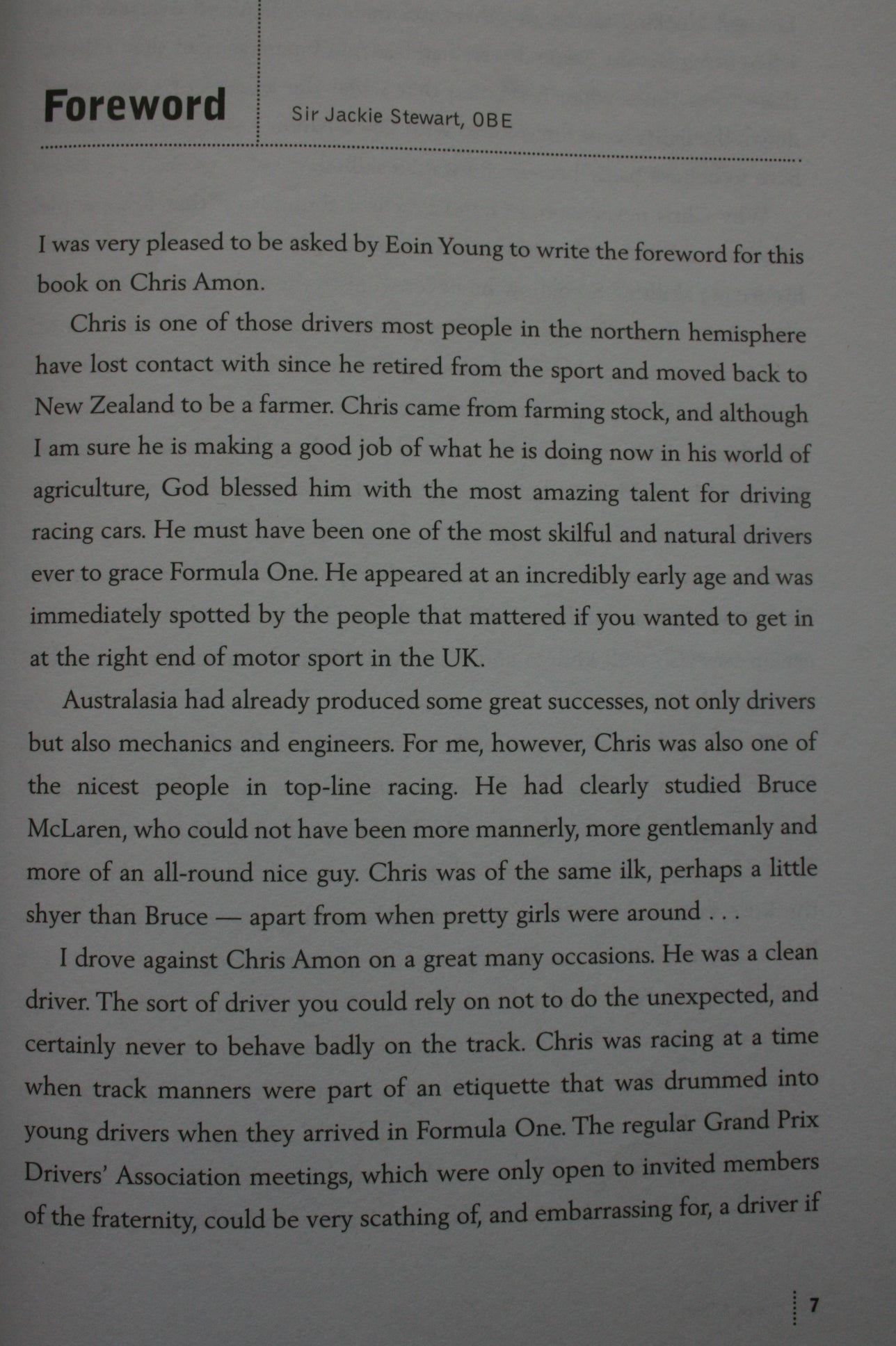 Forza Amon!: A Biography of Chris Amon. FIRST EDITION. By Eoin Young.