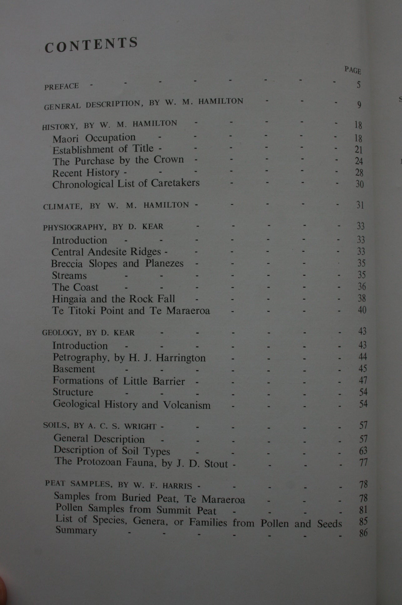 Little Barrier Island (Hauturu) New Zealand Department of Scientific and Industrial Research Bulletin 137. W N Hamilton