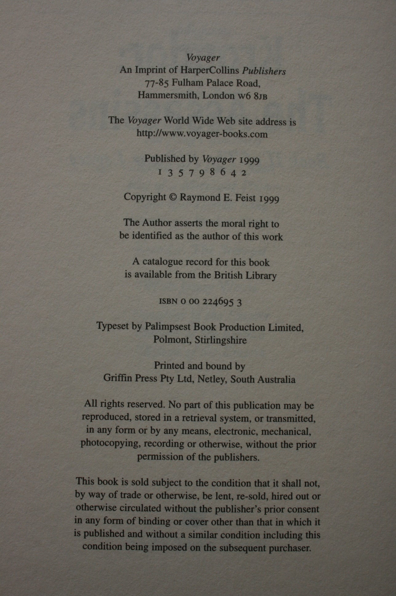 Krondor The Assassins (The Riftwar Legacy, Book 2) By Raymond E. Feist.