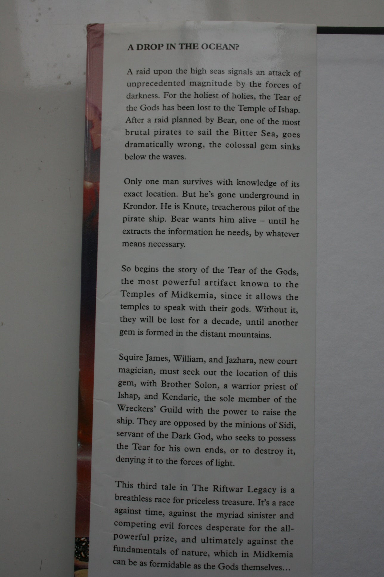 Krondor Tear of the Gods By Raymond E. Feist. First edition, first printing