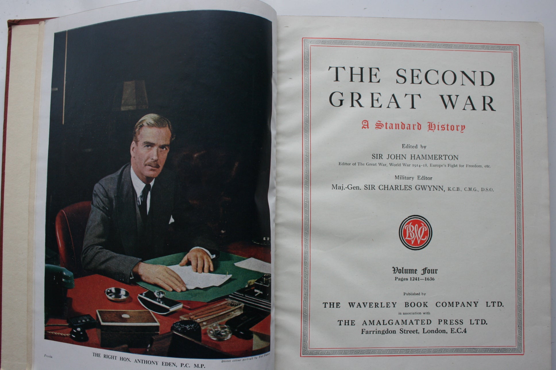 The Second Great War a Standard History 9 Volume Set. by Hammerton.