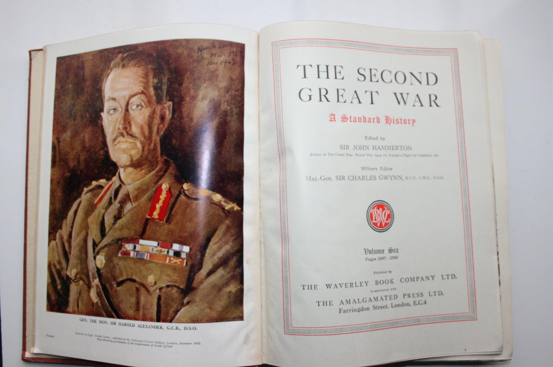 The Second Great War a Standard History 9 Volume Set. by Hammerton.