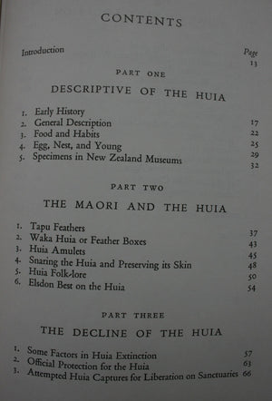 The Book of the Huia by W. J. Phillipps.