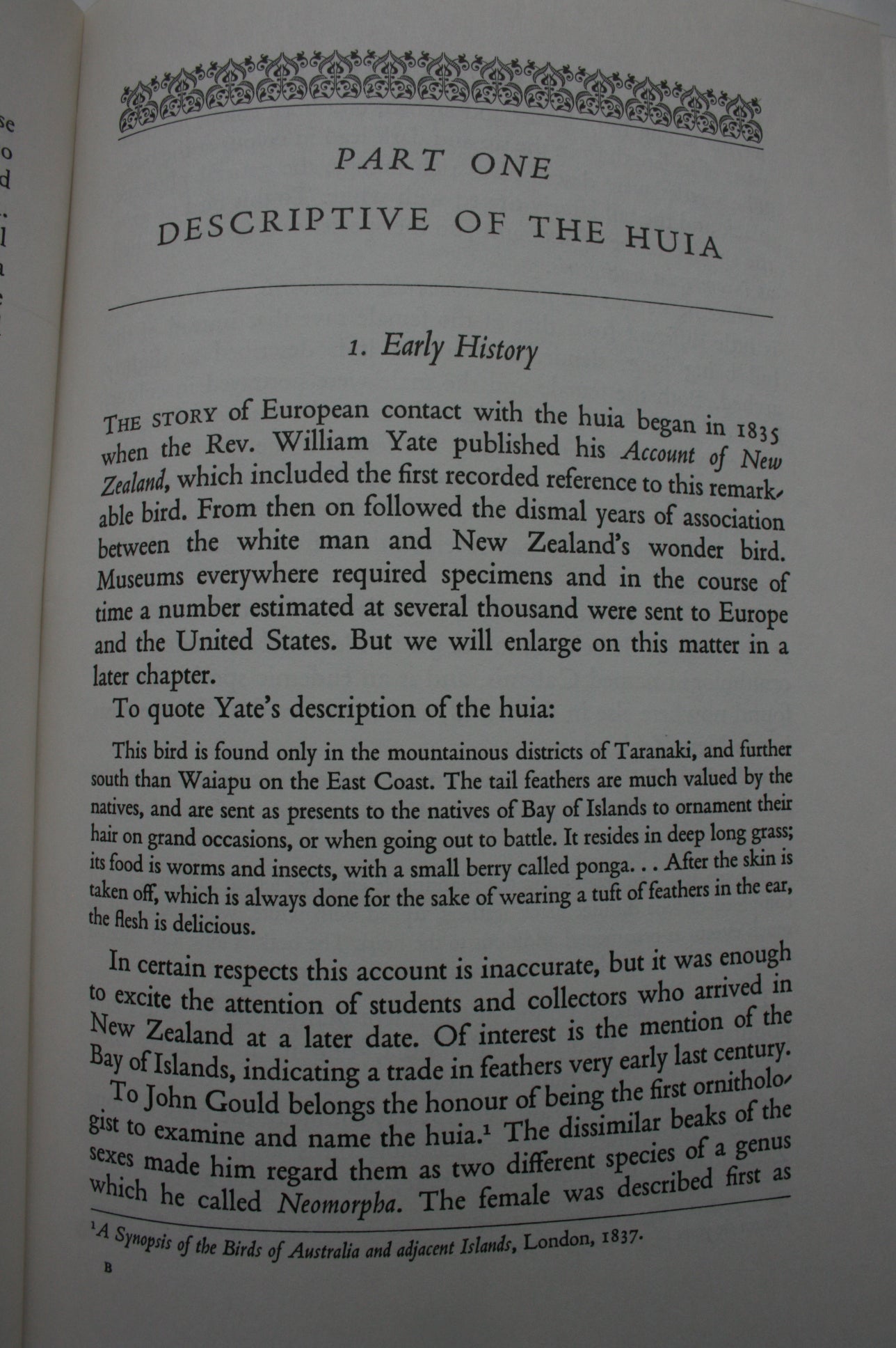 The Book of the Huia by W. J. Phillipps.