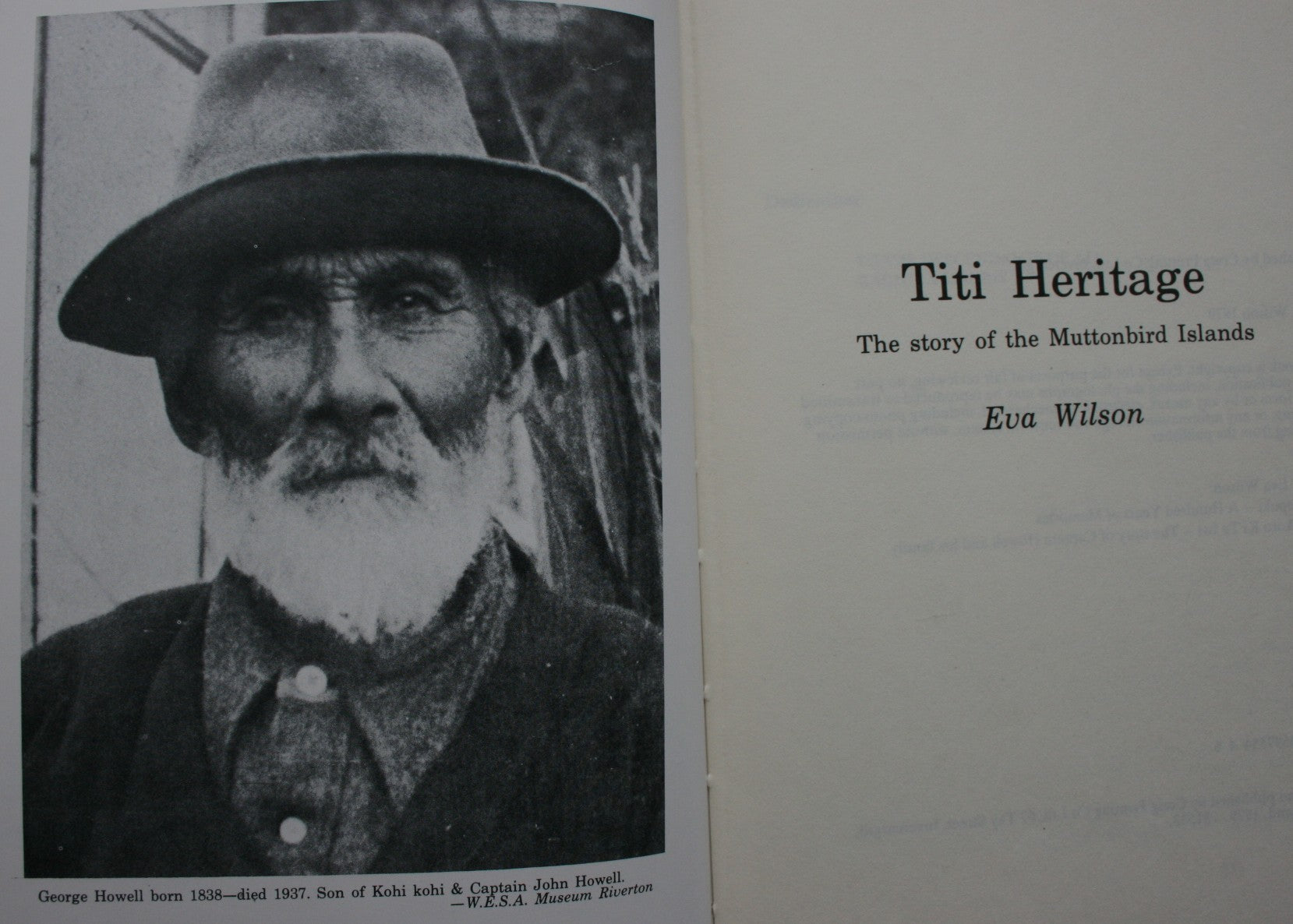 Titi Heritage: The Story of the Muttonbird Islands by Eva Wilson.