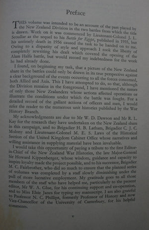 Alam Halfa and Alamein Official History of New Zealand in the Second World War 1939-45 by Ronald Walker.