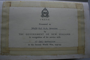 27 (Machine Gun) Battalion, Official History of New Zealand in the Second World War 1939-45. by Robin Kay.