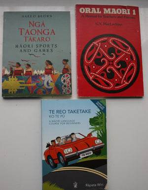 A Maori Language Couse For Beginners. Maori Sports and Lesiure Activities. Oral Maori. (3 books