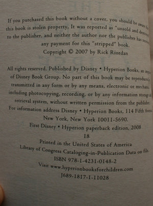 5 Percy Jackson books