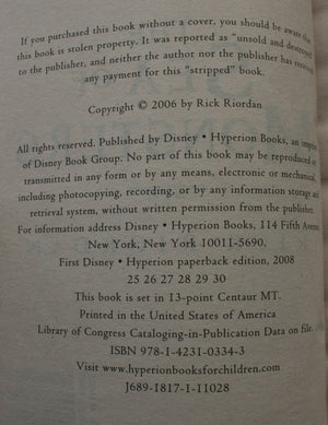5 Percy Jackson books