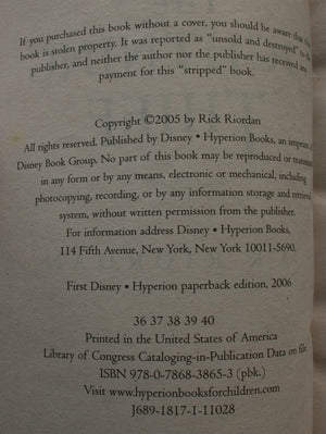 5 Percy Jackson books