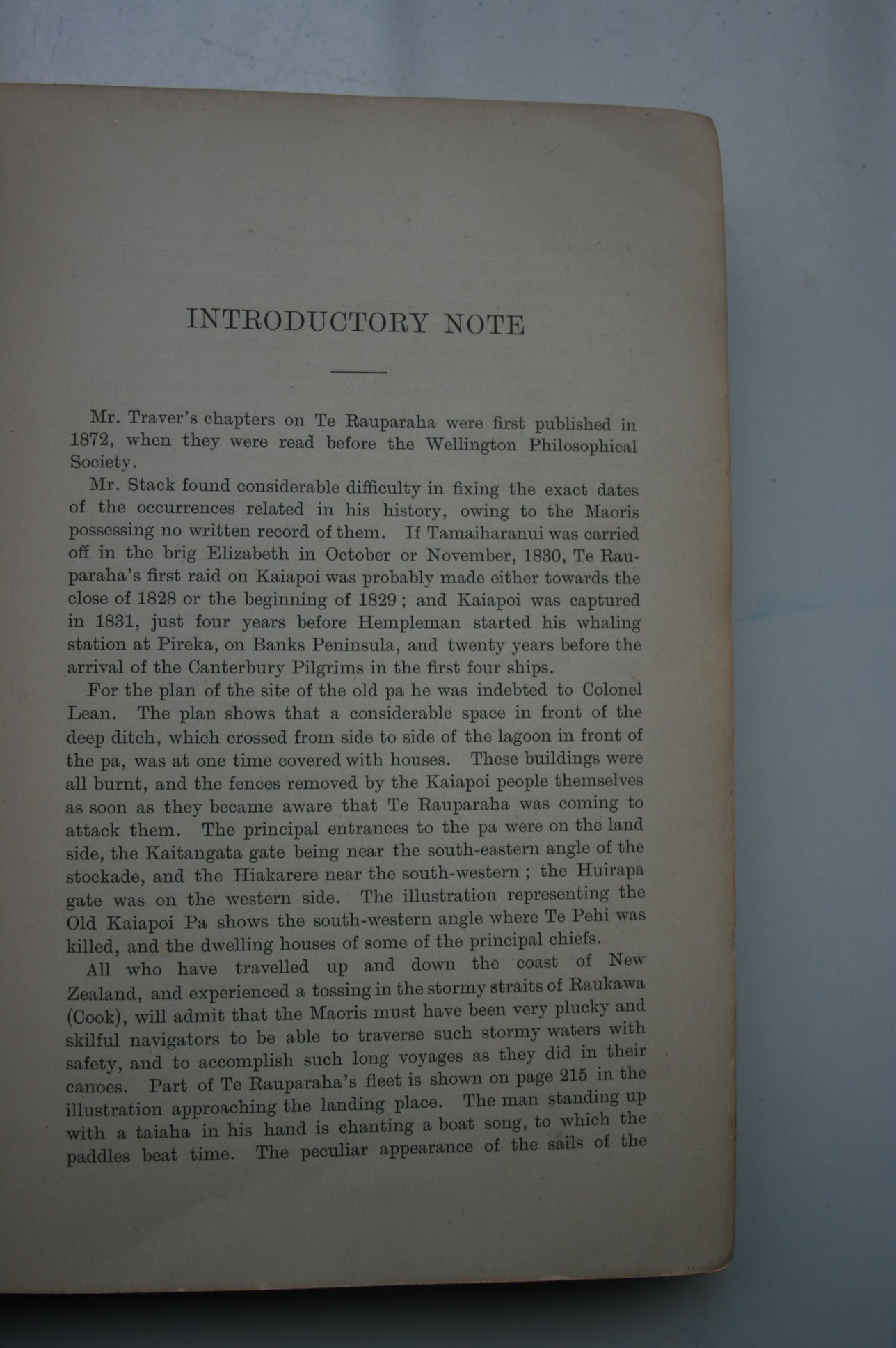 The Stirring Times of Te Rauparaha by W.T.L. Travers Also The Sacking ...