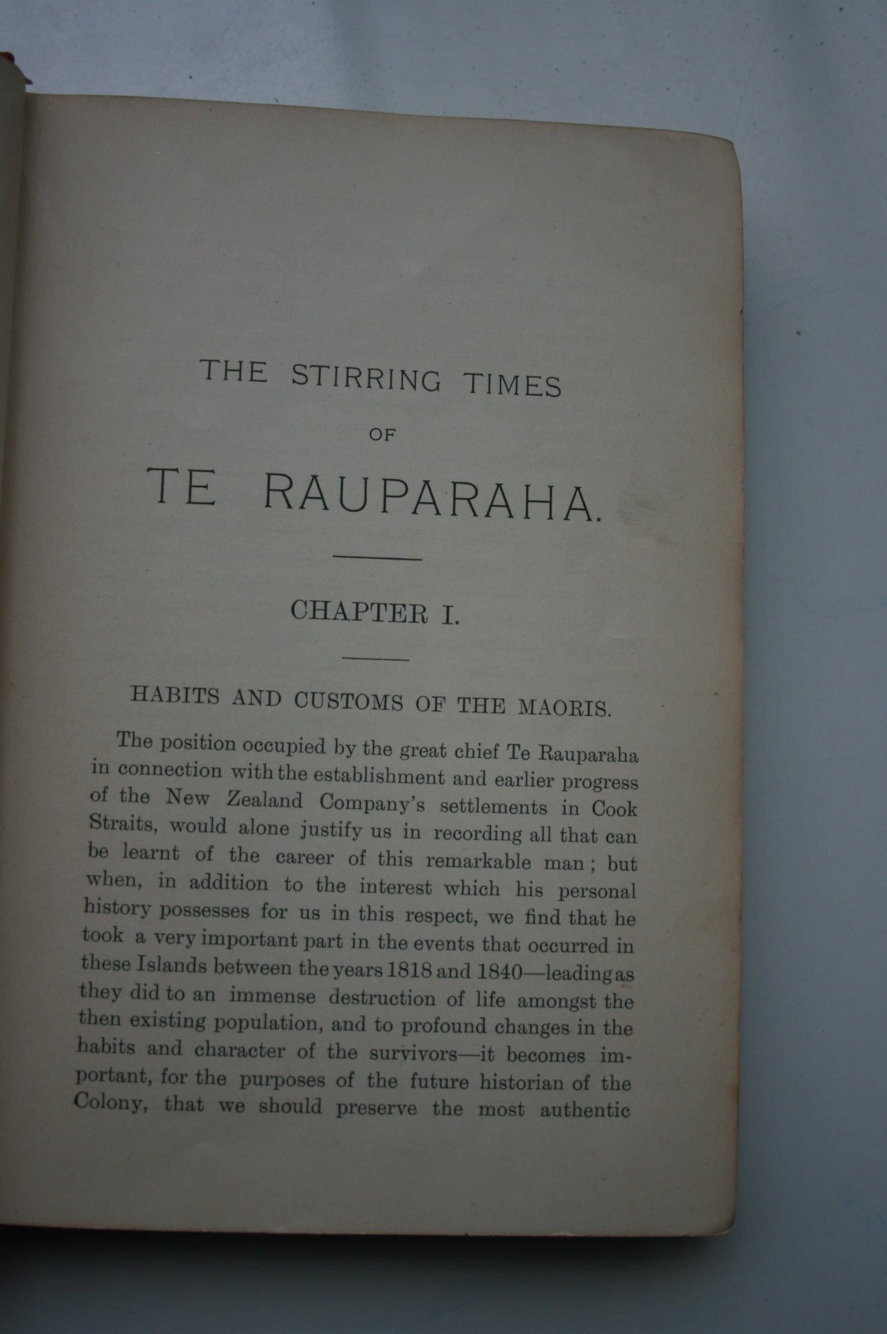 The Stirring Times of Te Rauparaha by W.T.L. Travers Also The Sacking ...