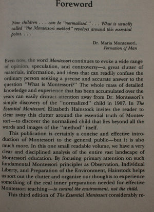 The Essential Montessori. Montessori.  Montessori A Modern Approach. Two books