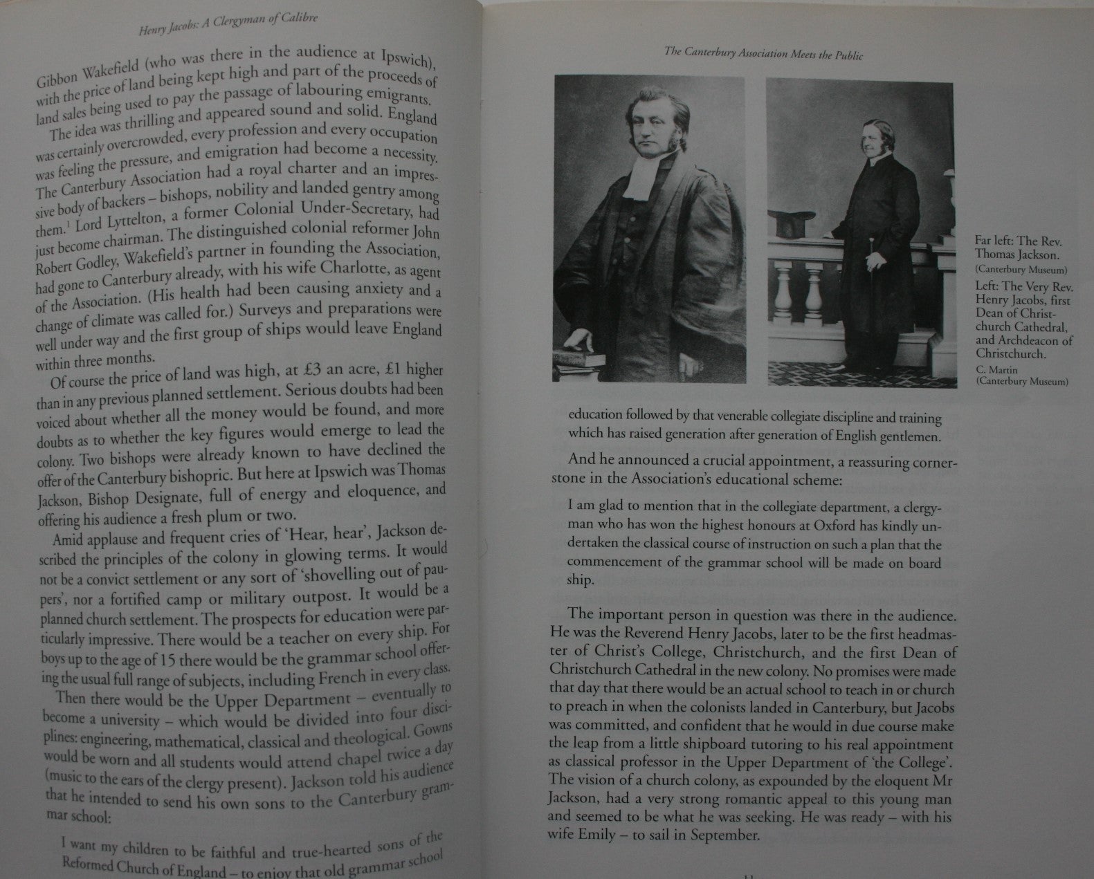 Henry Jacobs a Clergyman of Calibre. (including the reminiscences of Mary Thompson) By Helen Garrett. SIGNED BY AUTHOR.