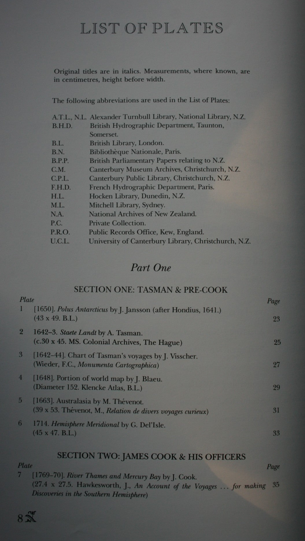 Historic Charts & Maps of New Zealand, 1642-1875 BY Peter Bromley Maling.