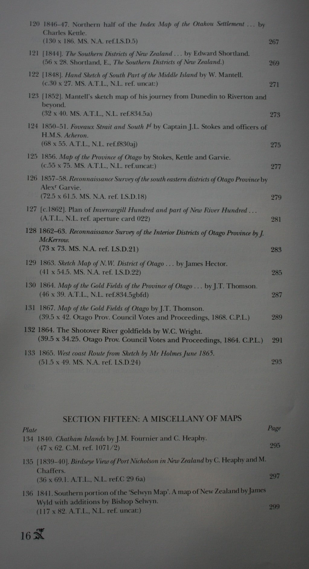 Historic Charts & Maps of New Zealand, 1642-1875 BY Peter Bromley Maling.