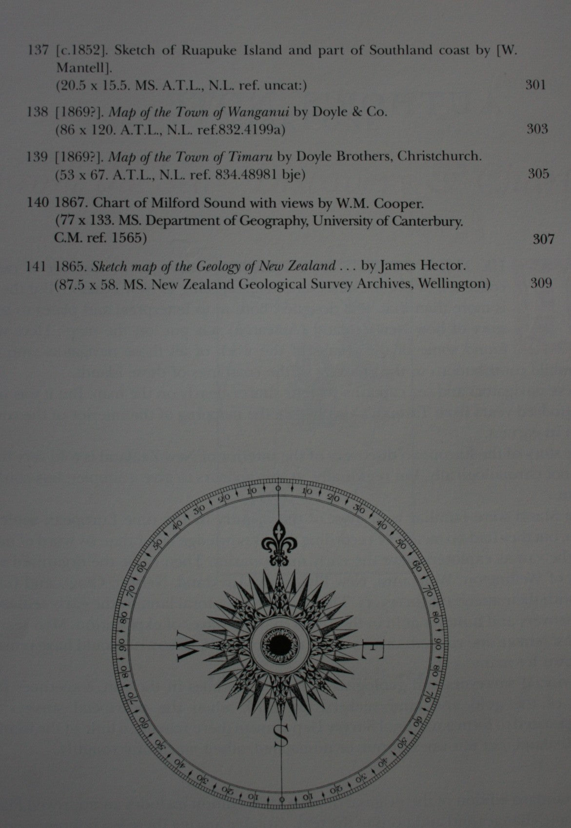 Historic Charts & Maps of New Zealand, 1642-1875 BY Peter Bromley Maling.