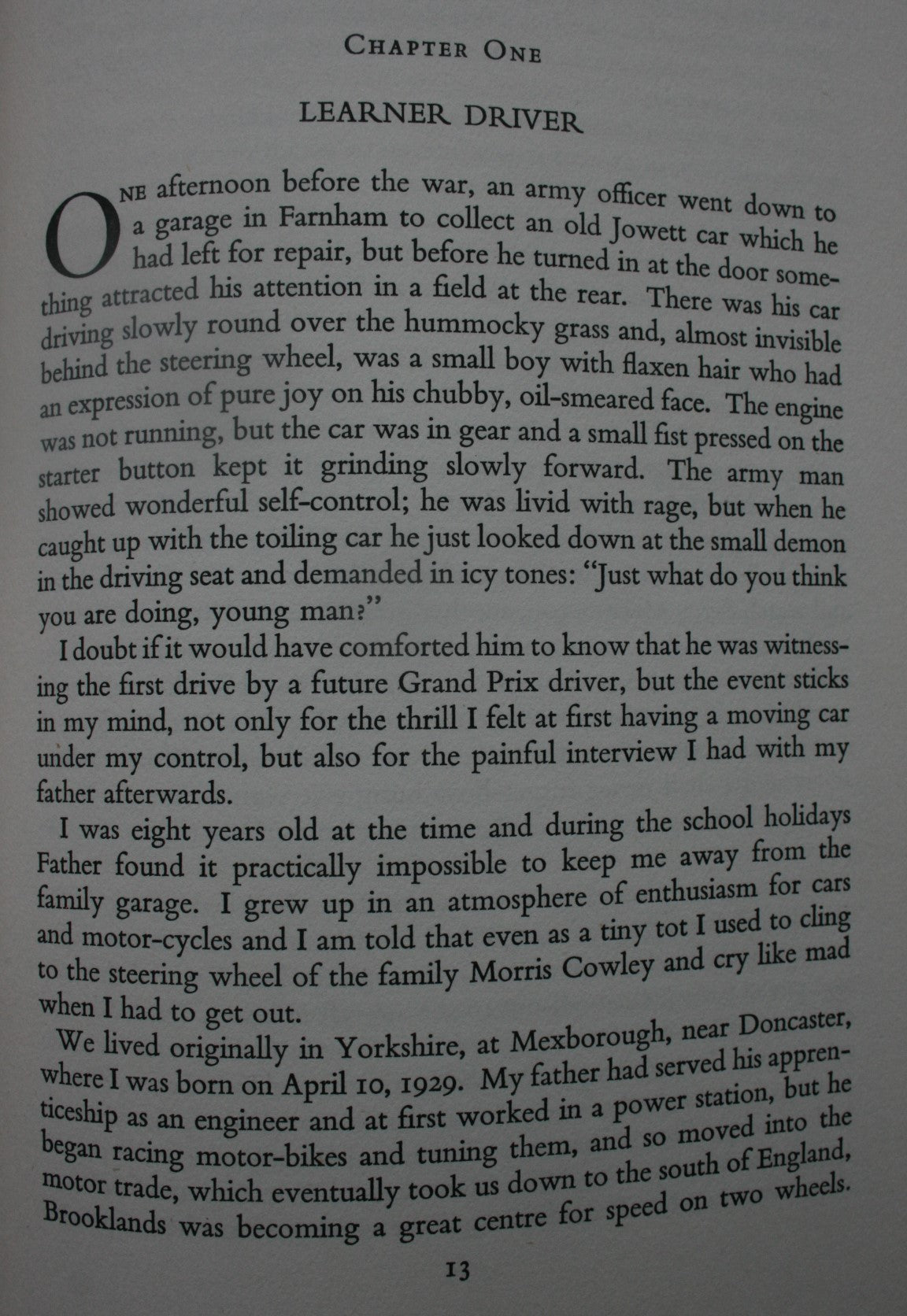 Challenge Me the Race. By Mike Hawthorn. A Turn at the Wheel. By Stirling Moss.