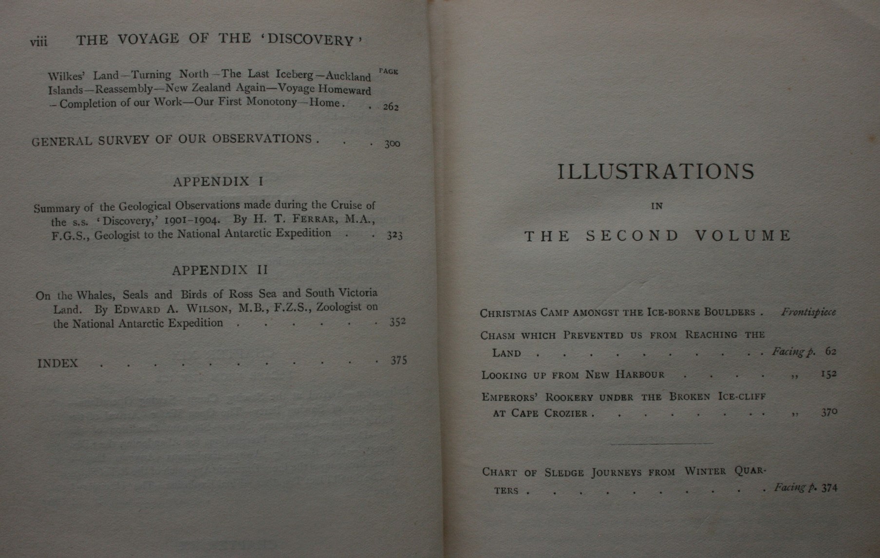 The Voyage Of The Discovery (Two Volumes) 1905. by Captain R F Scott.