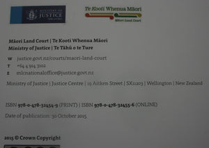 He Pou Herenga Tangata, He Pou Herenga Whenua, He Pou Whare Korero 150 Years of the Maori Land Court