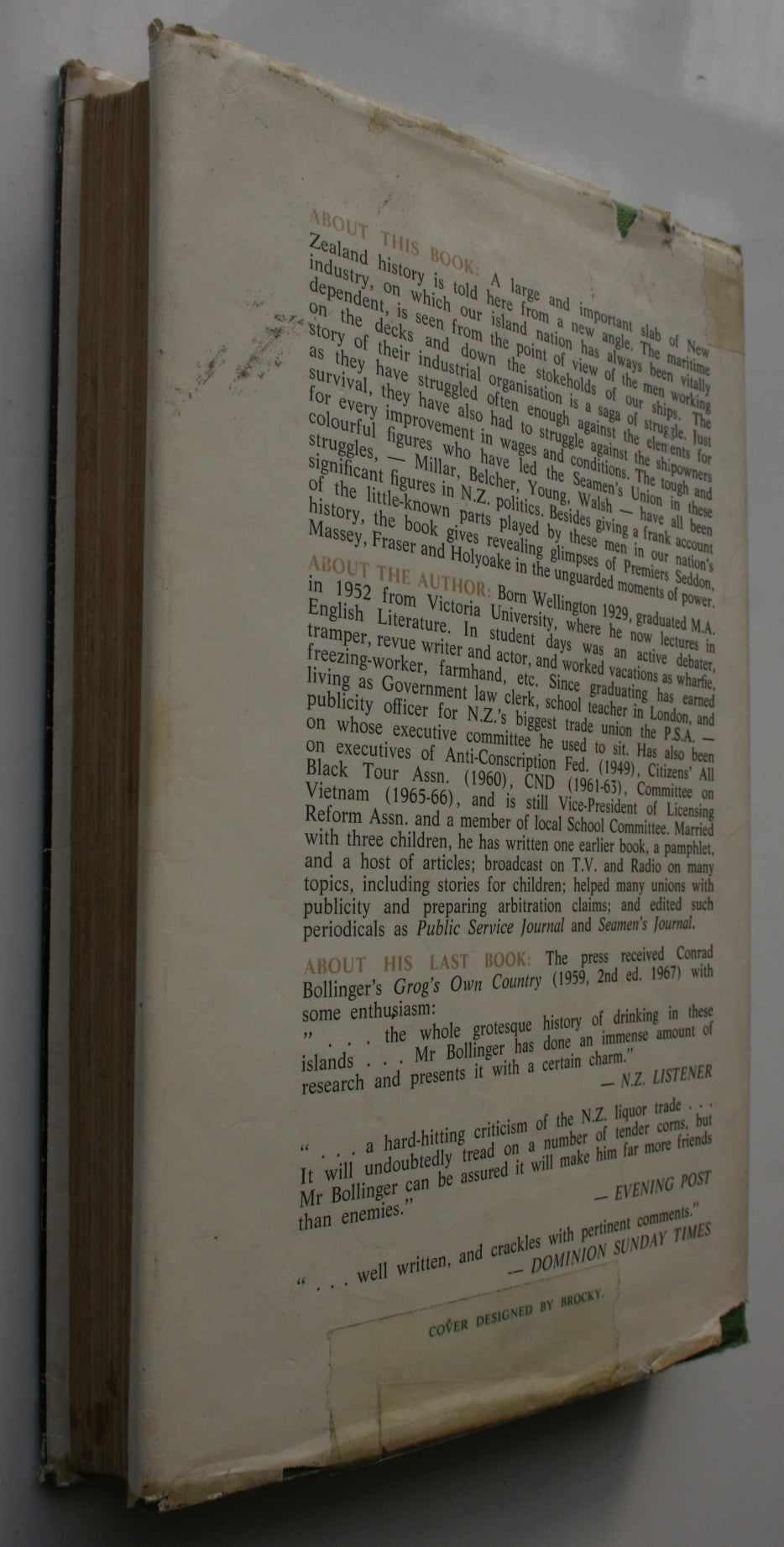 Against the Wind: The Story of the New Zealand Seamen's Union. By Conrad Bollinger.
