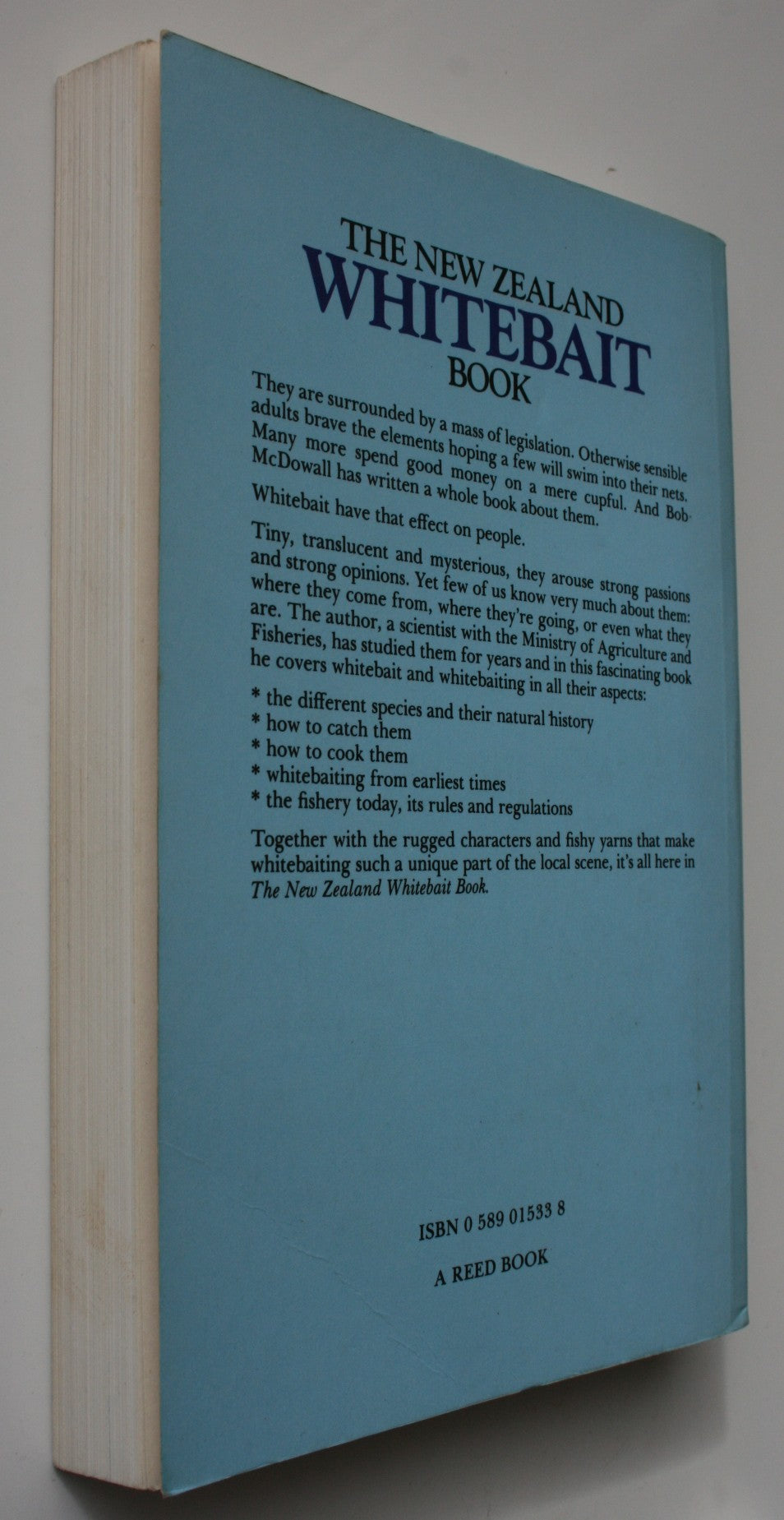 The New Zealand Whitebait Book by R. M. McDowall. 1984. First Edition. SCARCE.