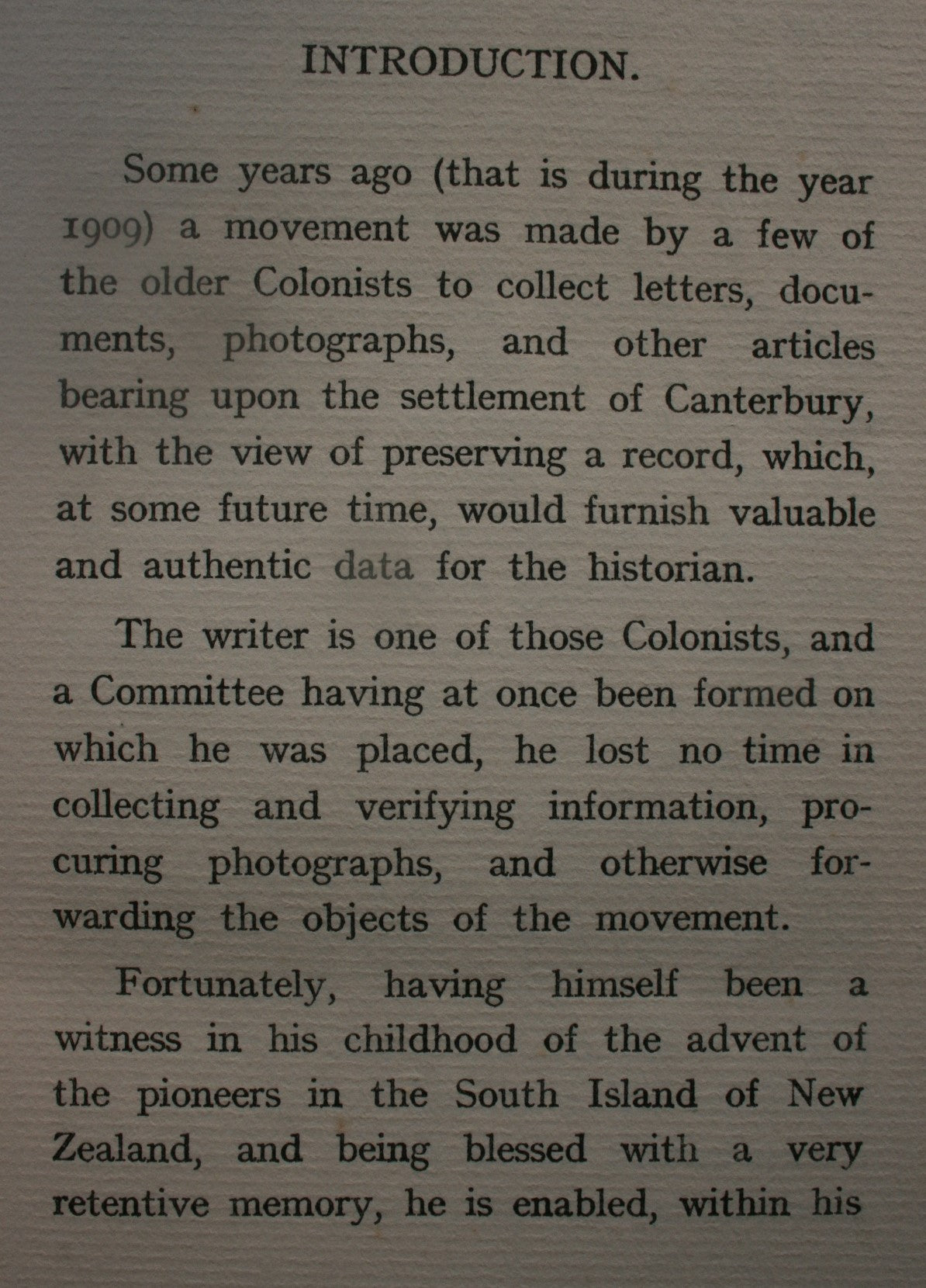 Reminiscences of Earliest Canterbury ( Principally Banks' Peninsula ) and Its Settlers by James Hay.