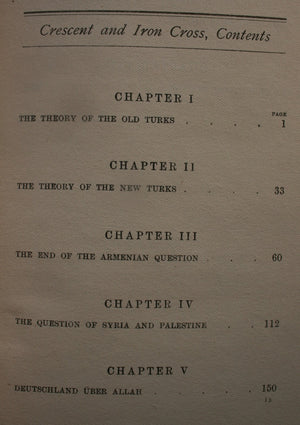 Crescent and Iron Cross (1918 First Edition). By E F Benson