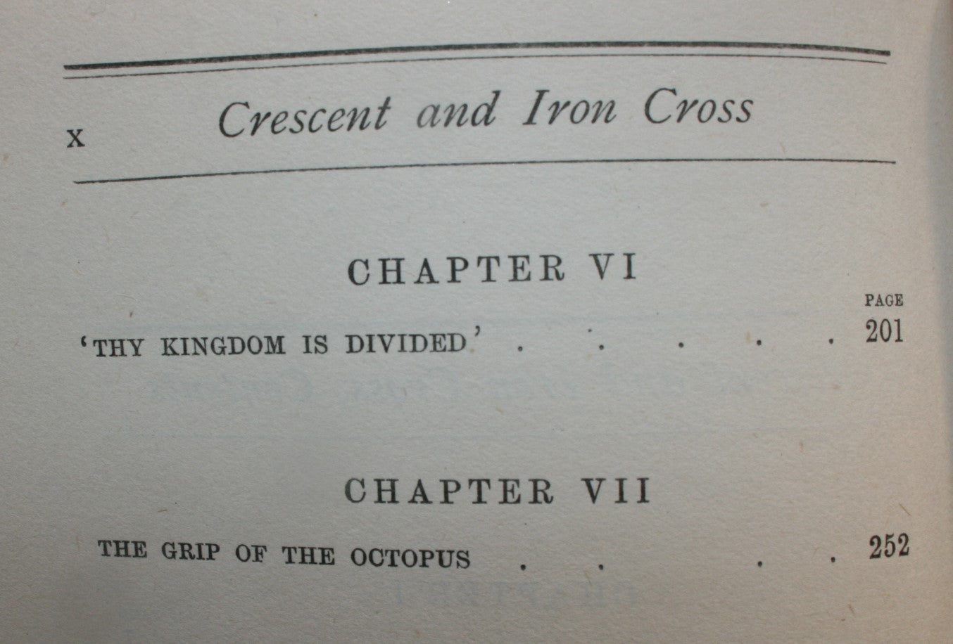 Crescent and Iron Cross (1918 First Edition). By E F Benson