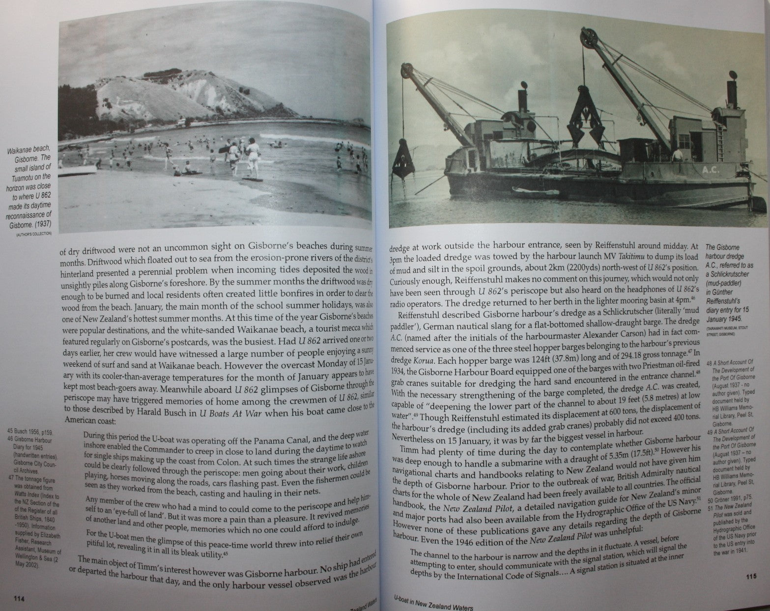 U-Boat in New Zealand Waters: U 862's War Patrol Off Gisborne And Napier in 1945. by Gerald Shone.