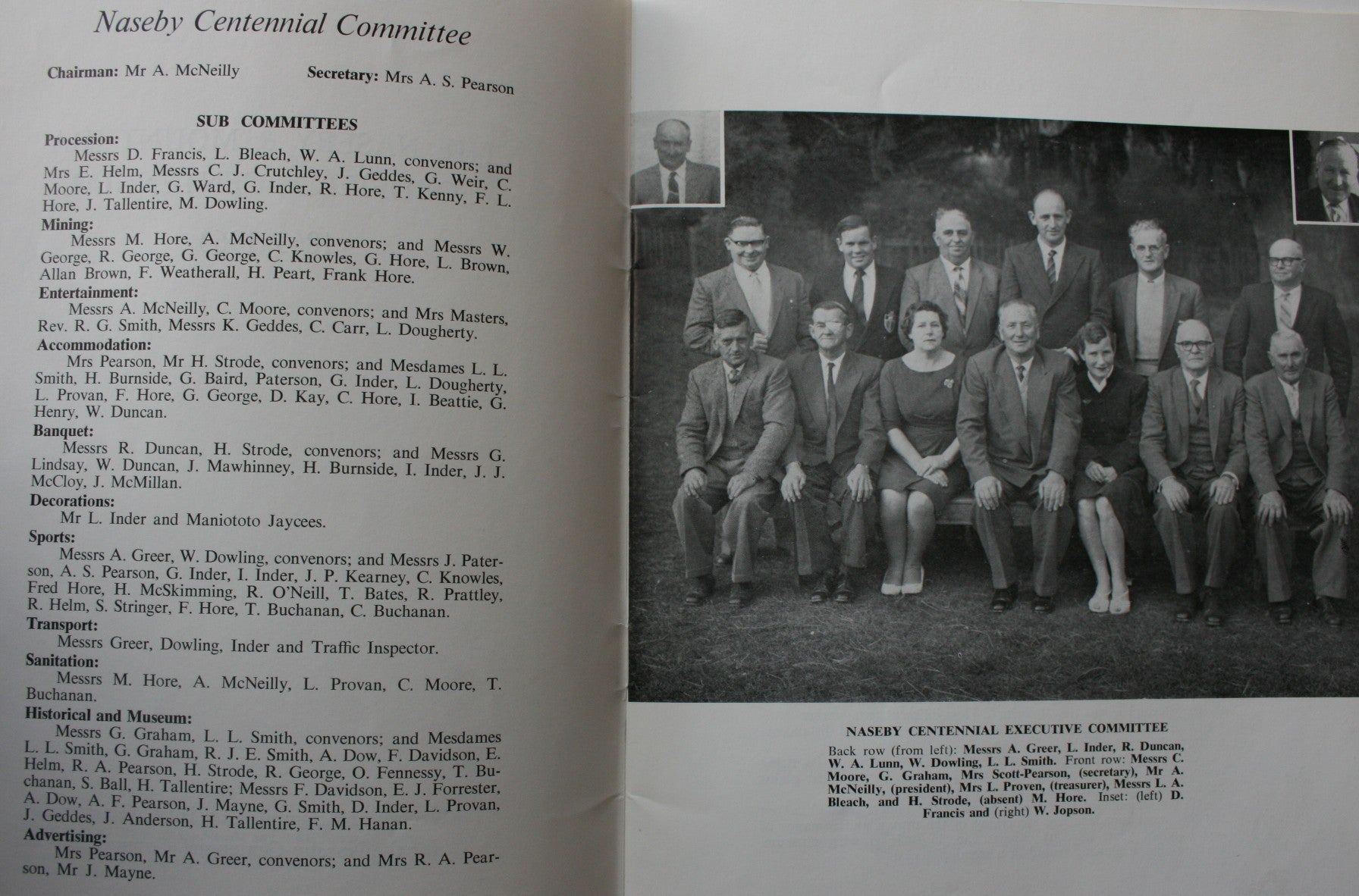 The Naseby & Mount Ida Goldfields Centennial, 1863-1963 by H A Glasson.