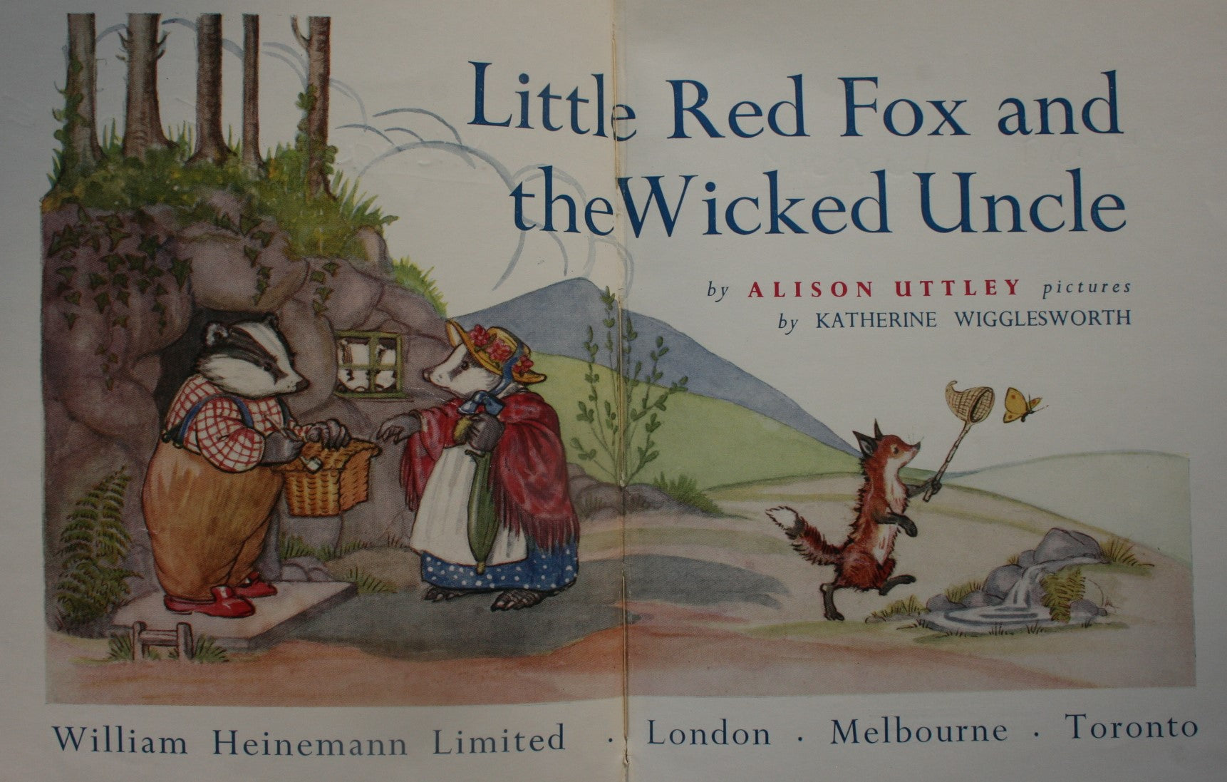 Little Red Fox and the Wicked Uncle by Alison Uttley. 1954, First Edition, first printing.