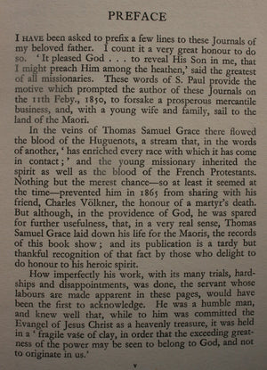 A Pioneer Missionary Among the Maoris 1850-1879 : Being Letters and Journals of Thomas Samuel Grace. Edited by S. J. Brittan and A. V. Grace.