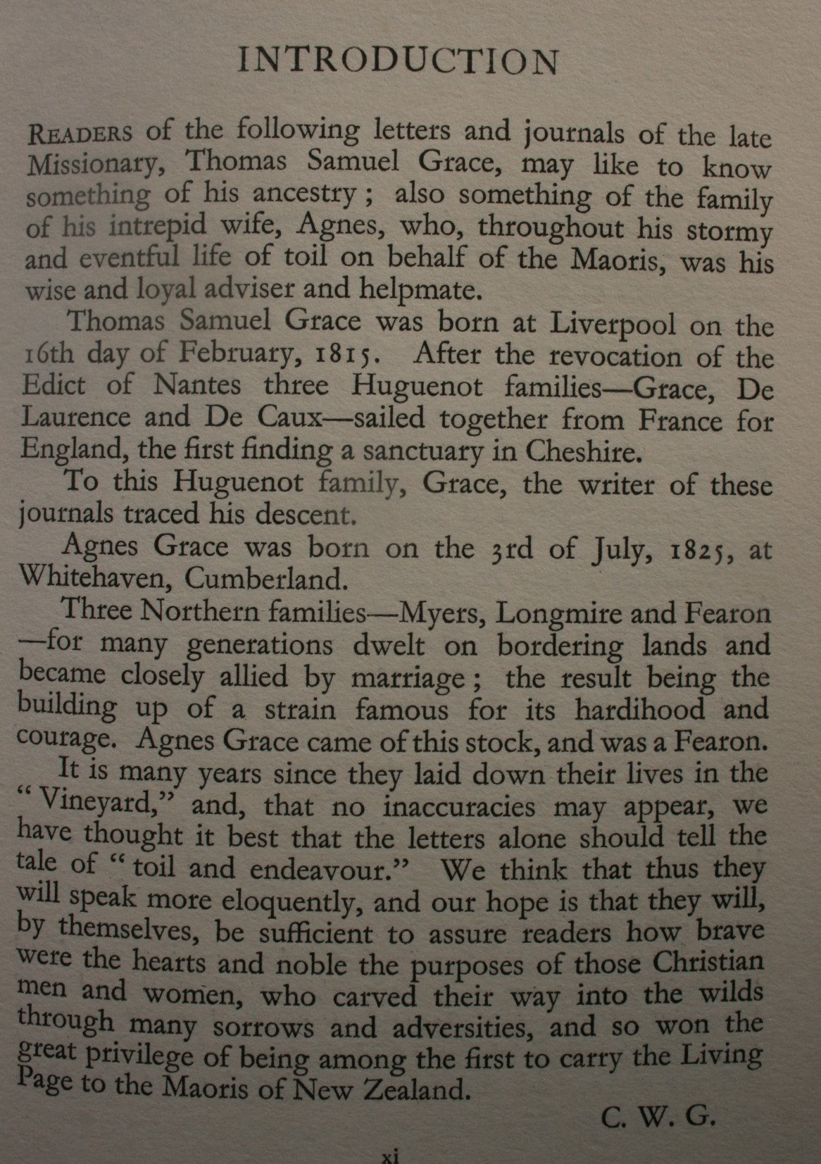 A Pioneer Missionary Among the Maoris 1850-1879 : Being Letters and Journals of Thomas Samuel Grace. Edited by S. J. Brittan and A. V. Grace.