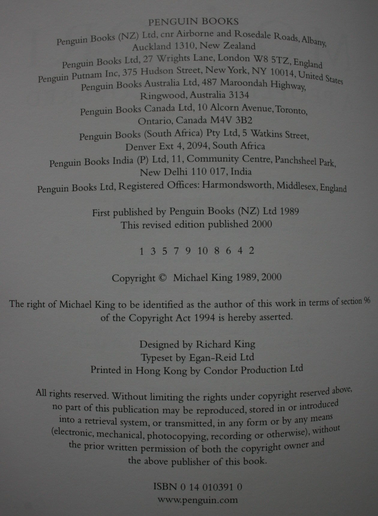 Moriori A People Rediscovered. REVISED EDITION. By Michael King