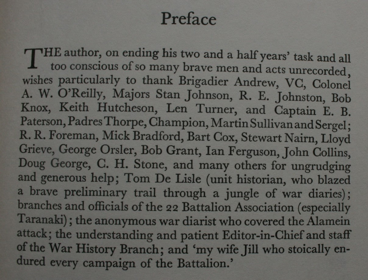 22 Battalion: Official History of New Zealand in the Second World War 1939-45 by Jim Henderson