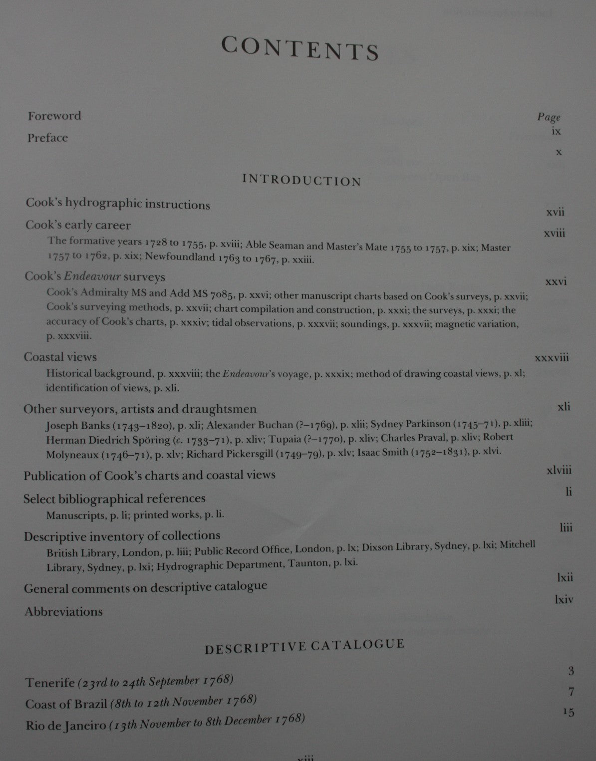 The Charts & Coastal Views of Captain Cook's Voyages. The Voyage of The Endeavour 1768-1771. by Andrew David (Editor).