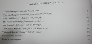 The Charts & Coastal Views of Captain Cook's Voyages. The Voyage of The Endeavour 1768-1771. by Andrew David (Editor).